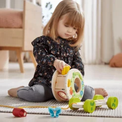 2-in-1 Ziehfigur und Sortierbox Blumenwiese