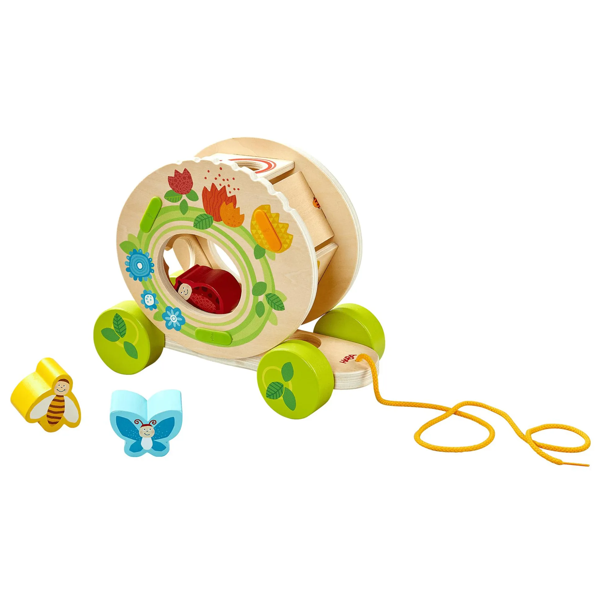 2-in-1 Ziehfigur und Sortierbox Blumenwiese