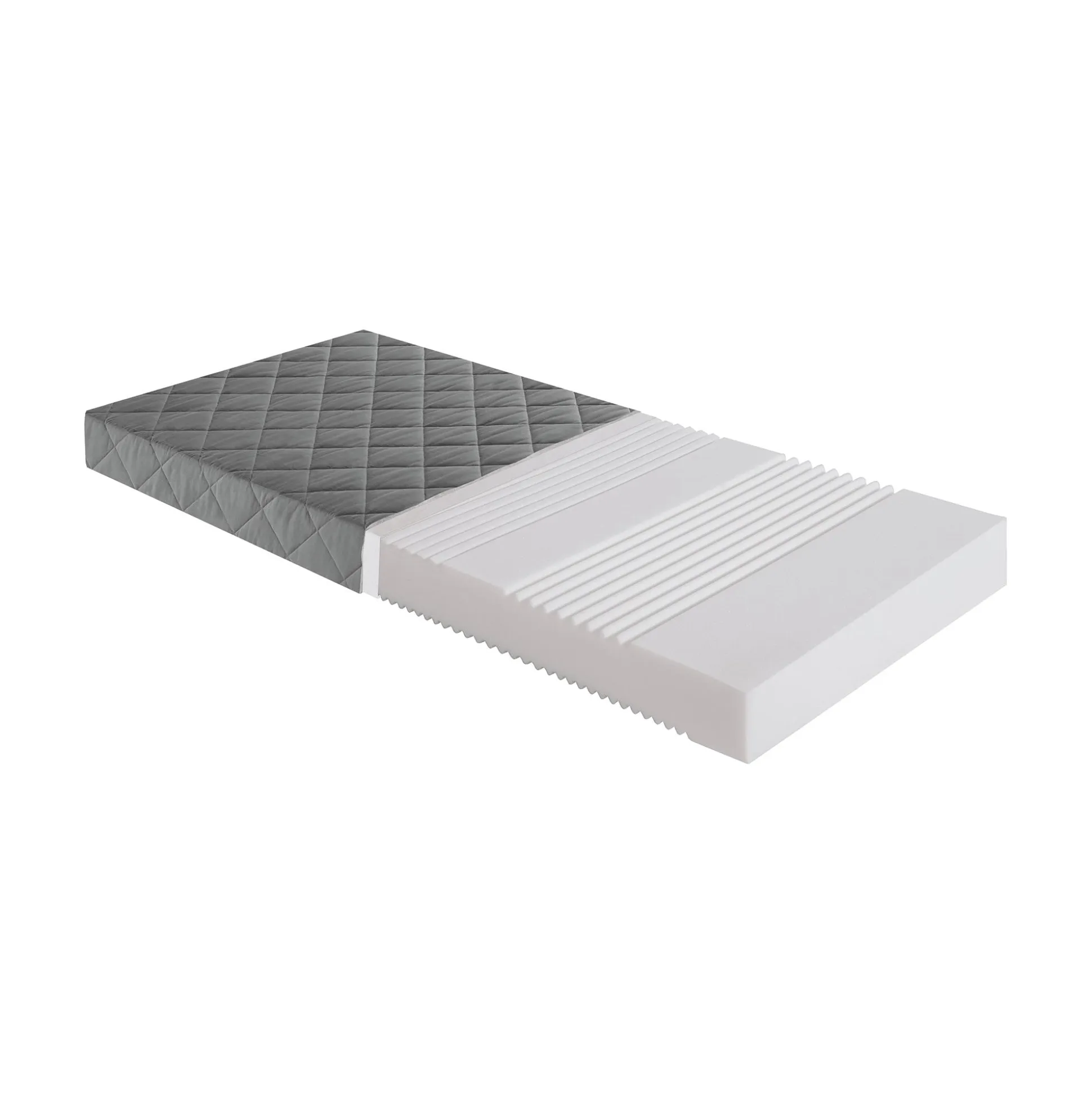 Kaltschaummatratze in Anthrazit 140 x 200 cm