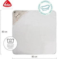 Kapuzenbadetuch Faultier
