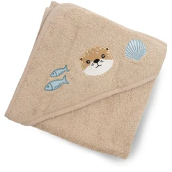 Kapuzenbadetuch Otter 100x100 cm