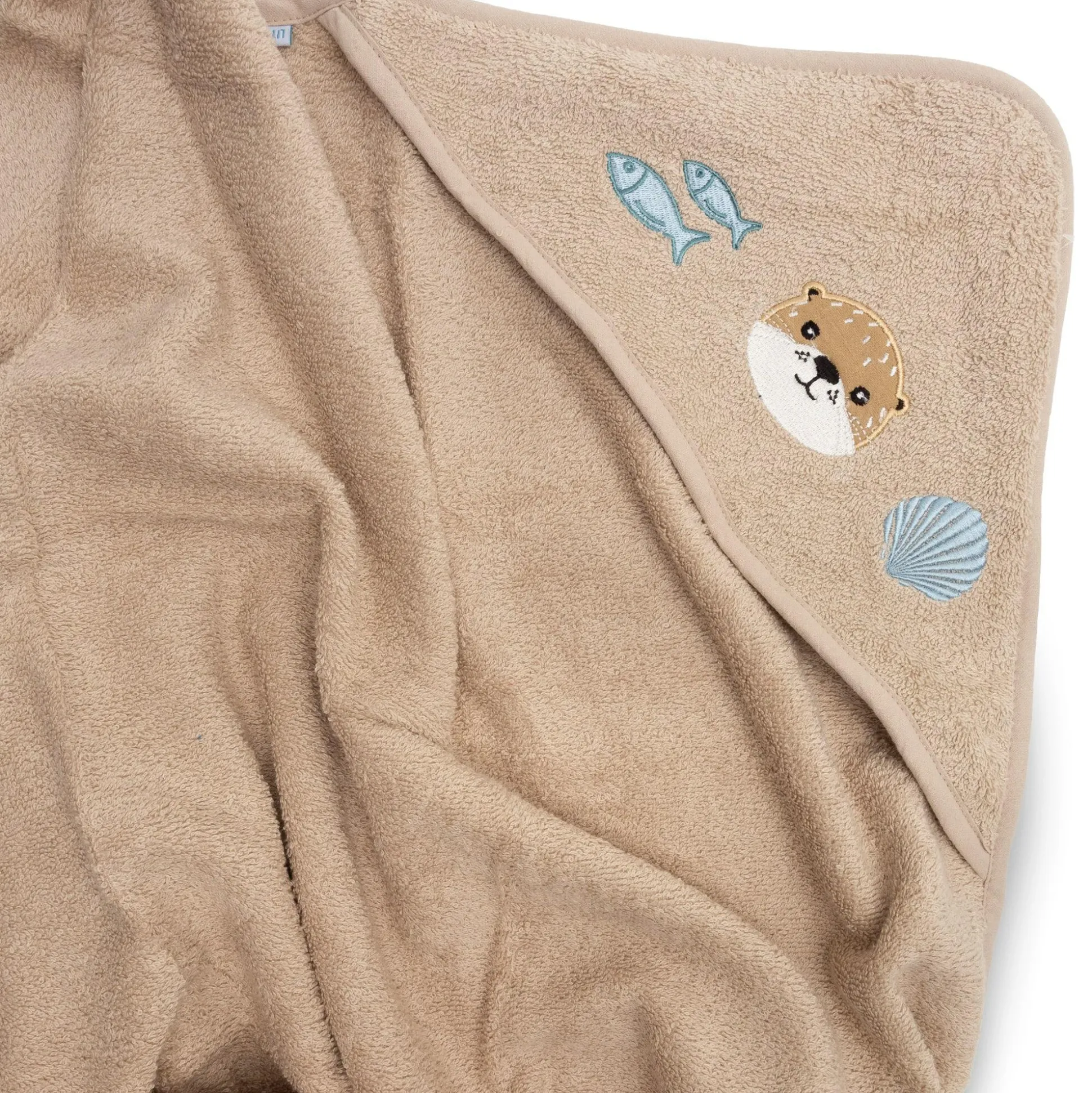 Kapuzenbadetuch Otter 100x100 cm