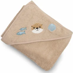 Kapuzenbadetuch Otter 100x100 cm