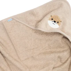 Kapuzenbadetuch Otter 75x75 cm