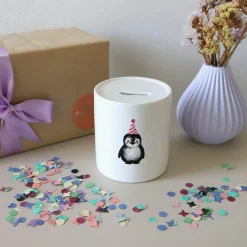 Keramik-Spardose Pinguin