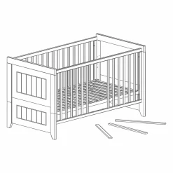 Kinderbett Ella grau