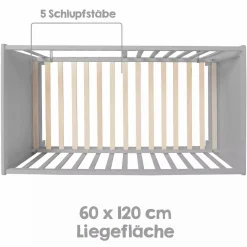 Kinderbett Hamburg Grau