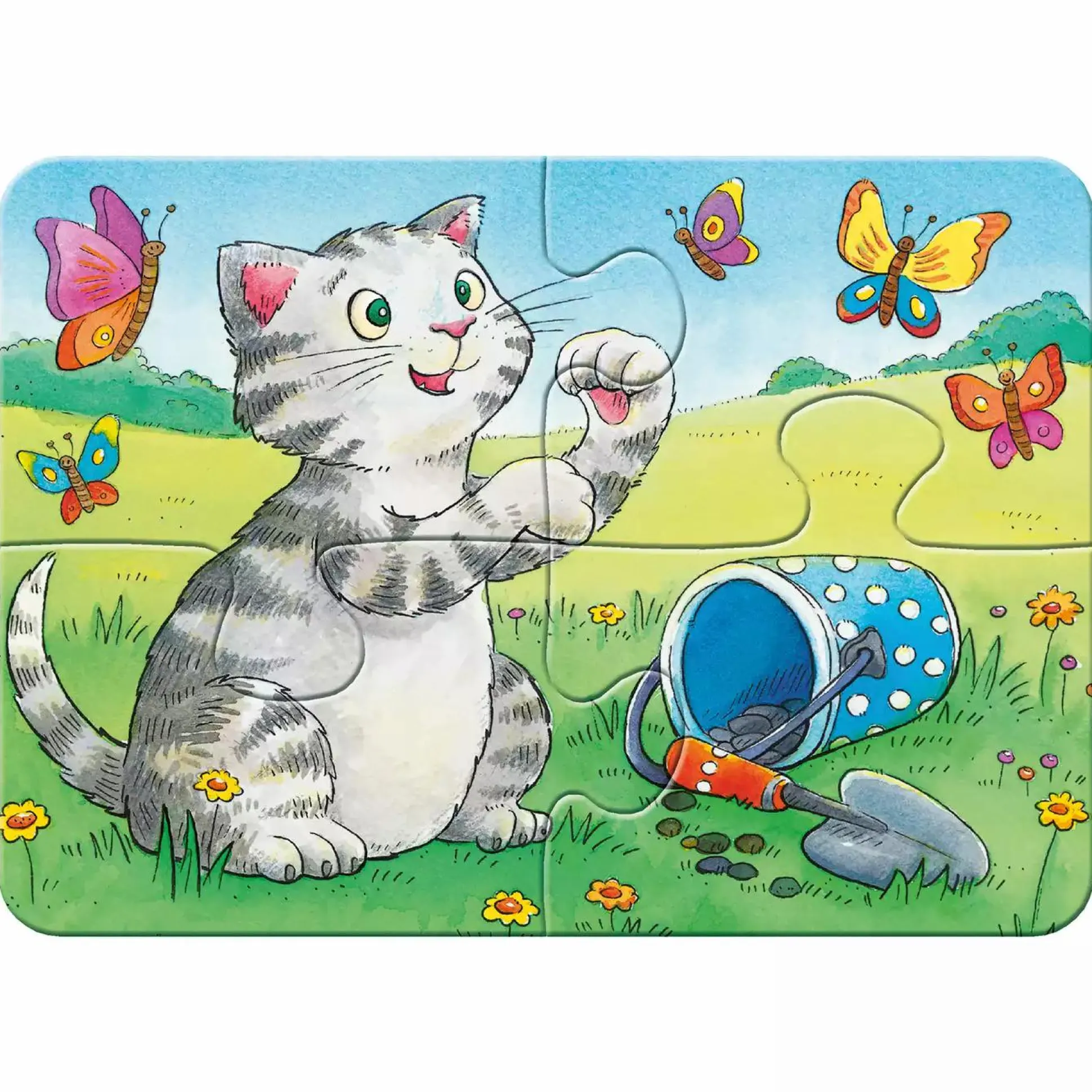 Kinderpuzzle Niedliche Haustiere