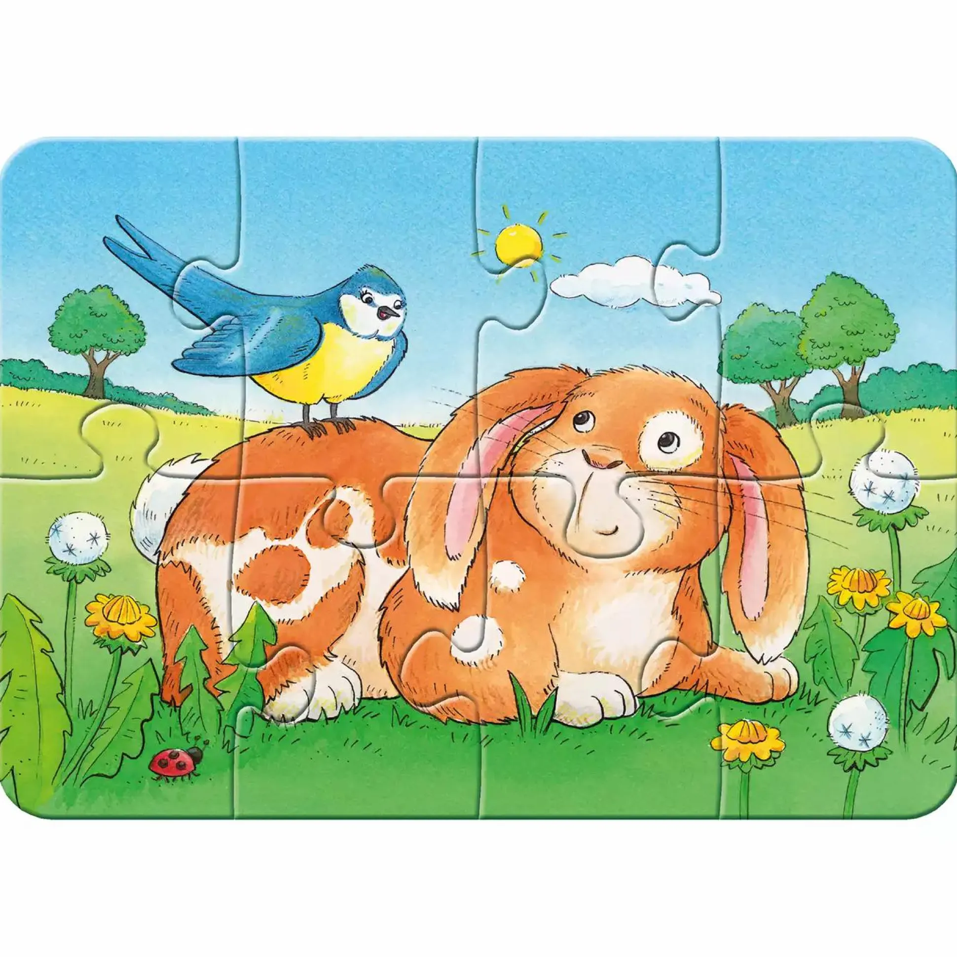 Kinderpuzzle Niedliche Haustiere