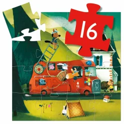 Kinderpuzzle The fire truck