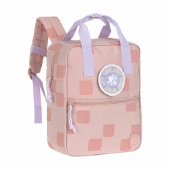 Kinderrucksack Square Pattern Party Rosa