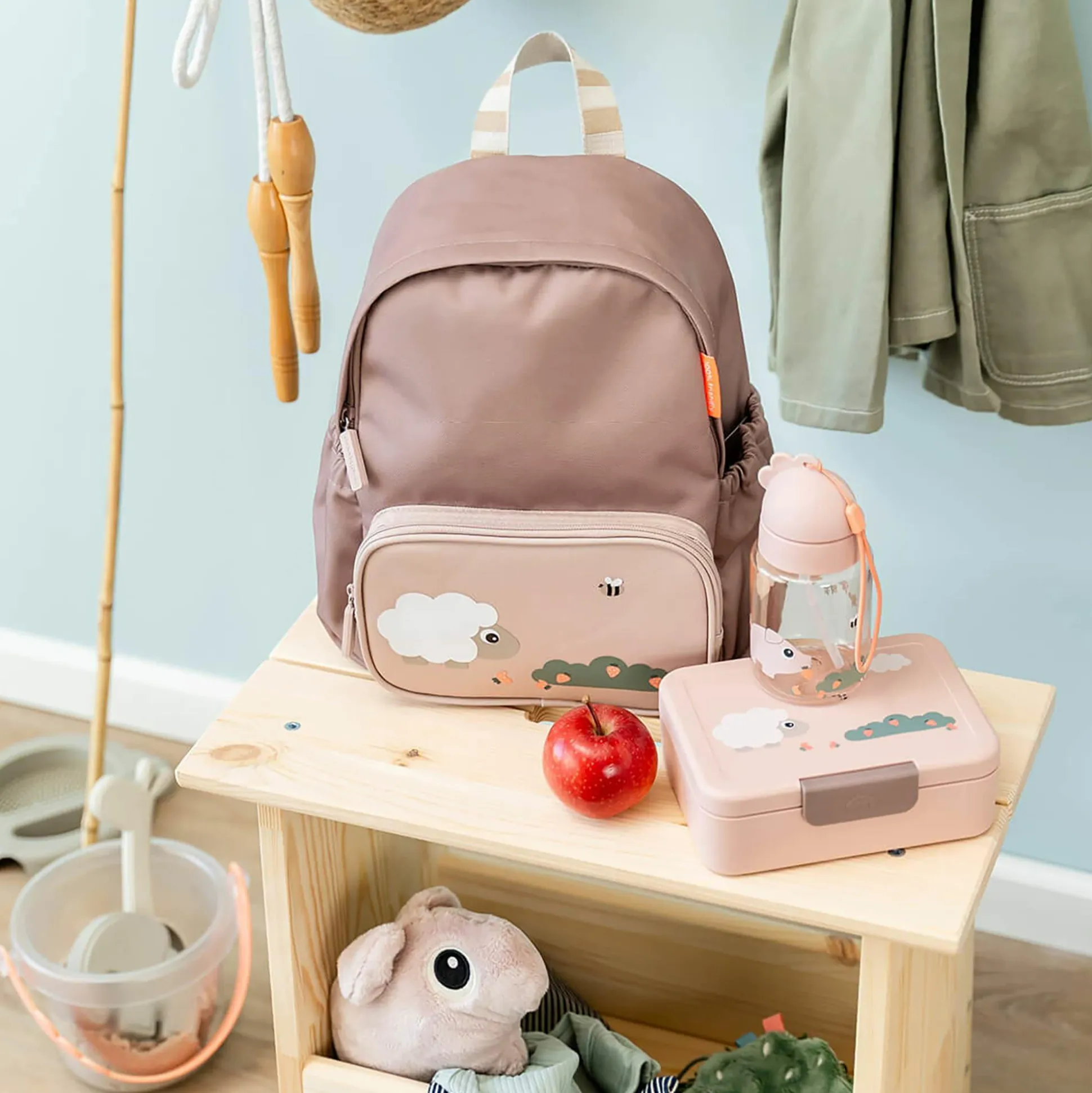 Kinderrucksack Tiny Farm Rosa