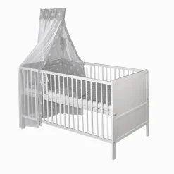 Komplettbett Upsala mit Voile Himmel