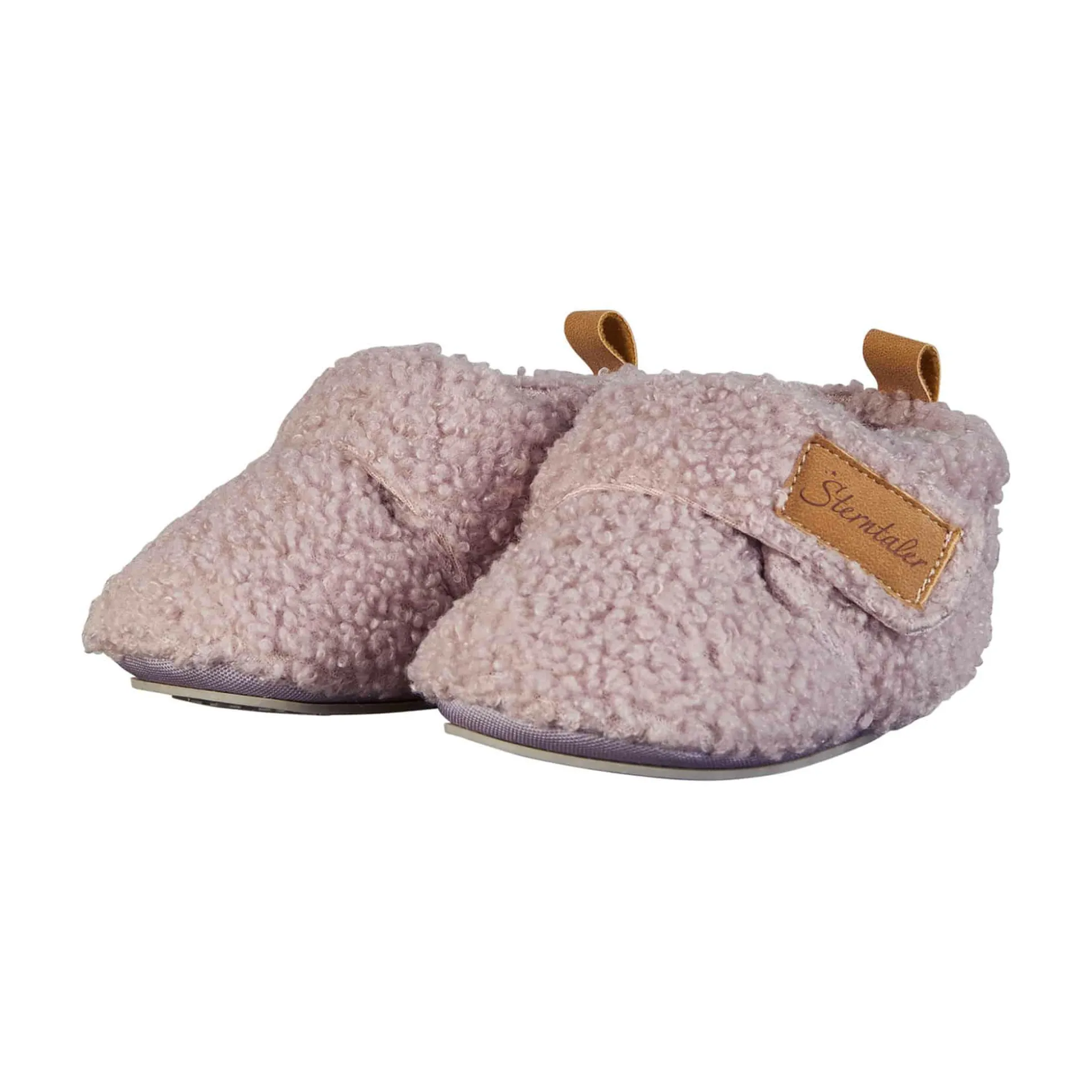 Krabbelschuhe aus Flauschbouclé