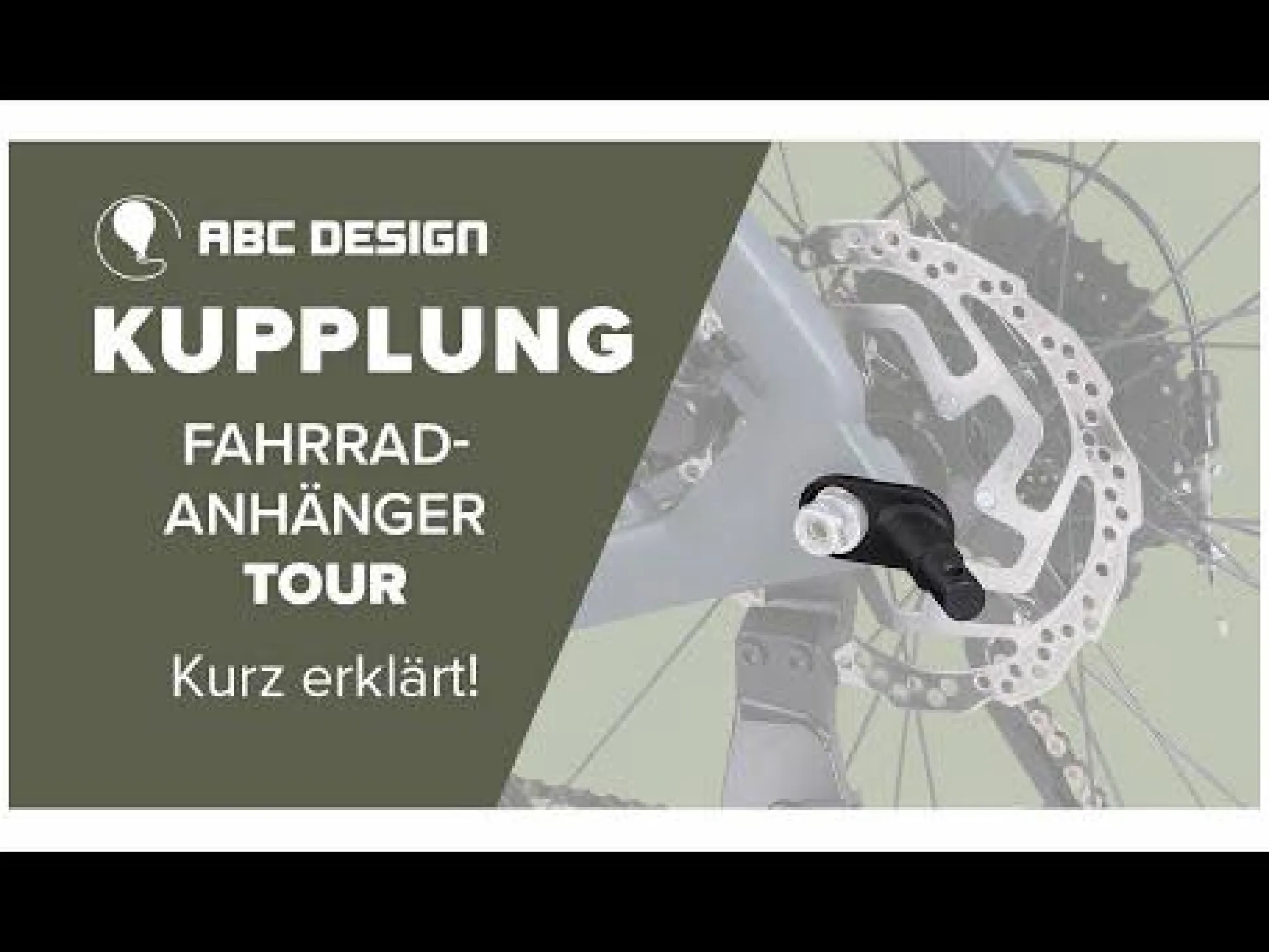Kupplung für den Fahrradanhänger Tour