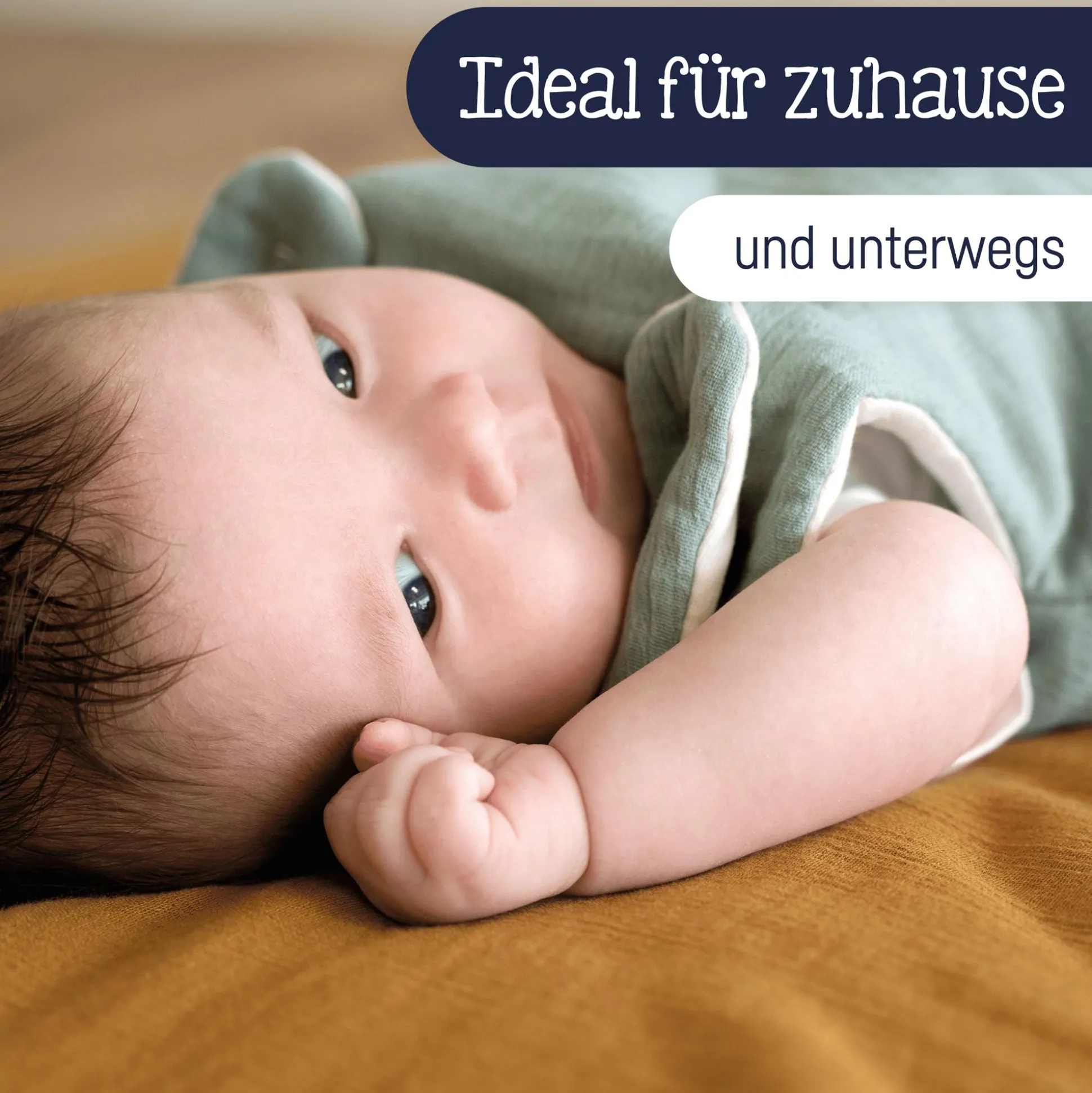 Kuscheldecke aus Baumwollmusselin Zimt