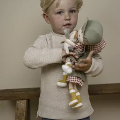 Kuschelpuppe Bauer Jim mit Huhn