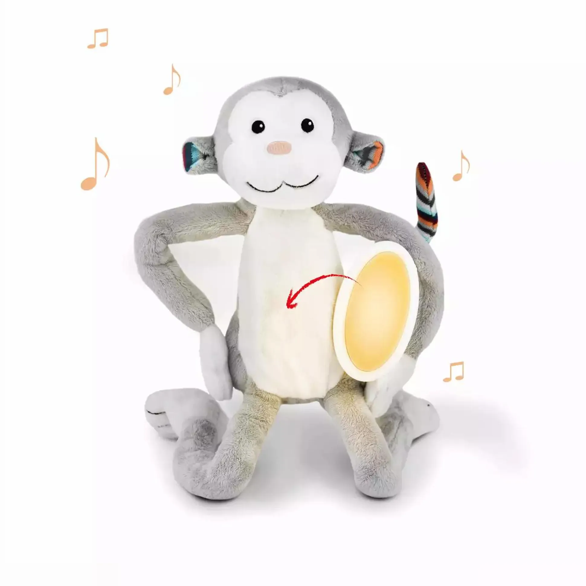 Kuscheltier-Nachtlicht Max der Affe