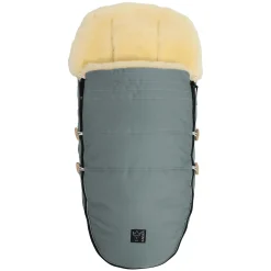 Lammfell Fußsack LOVE THE NATURE Slit Green