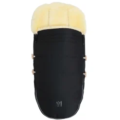 Lammfell Fußsack LOVE THE NATURE Black