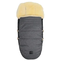 Lammfell Fußssack LOVE THE NATURE Anthracite