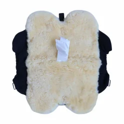 Lammfell-Handwärmer BIG Schwarz