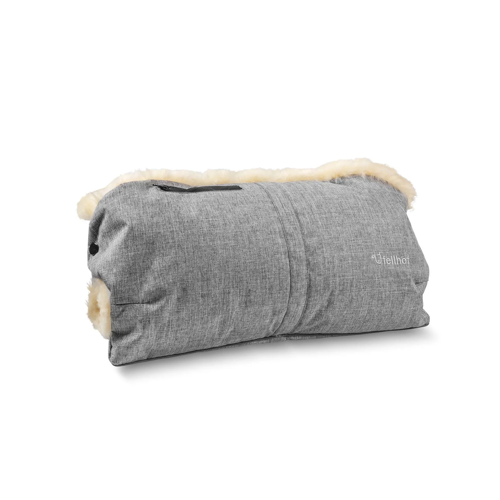 Lammfell-Handwärmer Melange