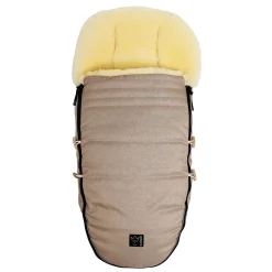 Lammfll Fußsack LOVE THE NATURE Sand Melange