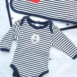 Langarmbody gestreift Gr. 62-68