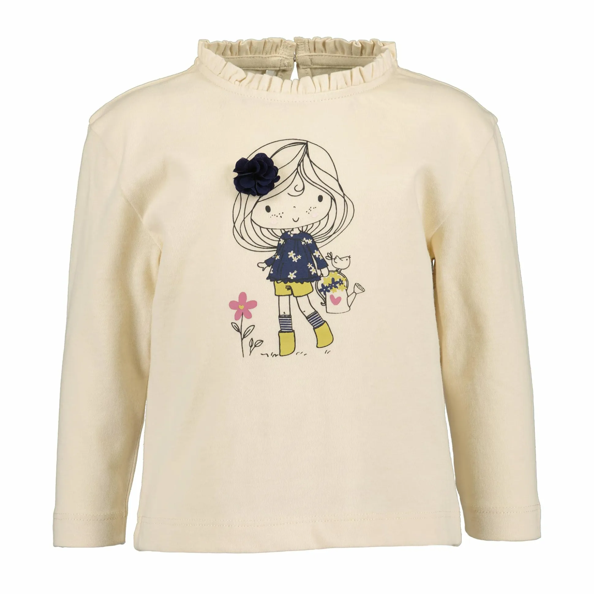 Langarmshirt geblümt