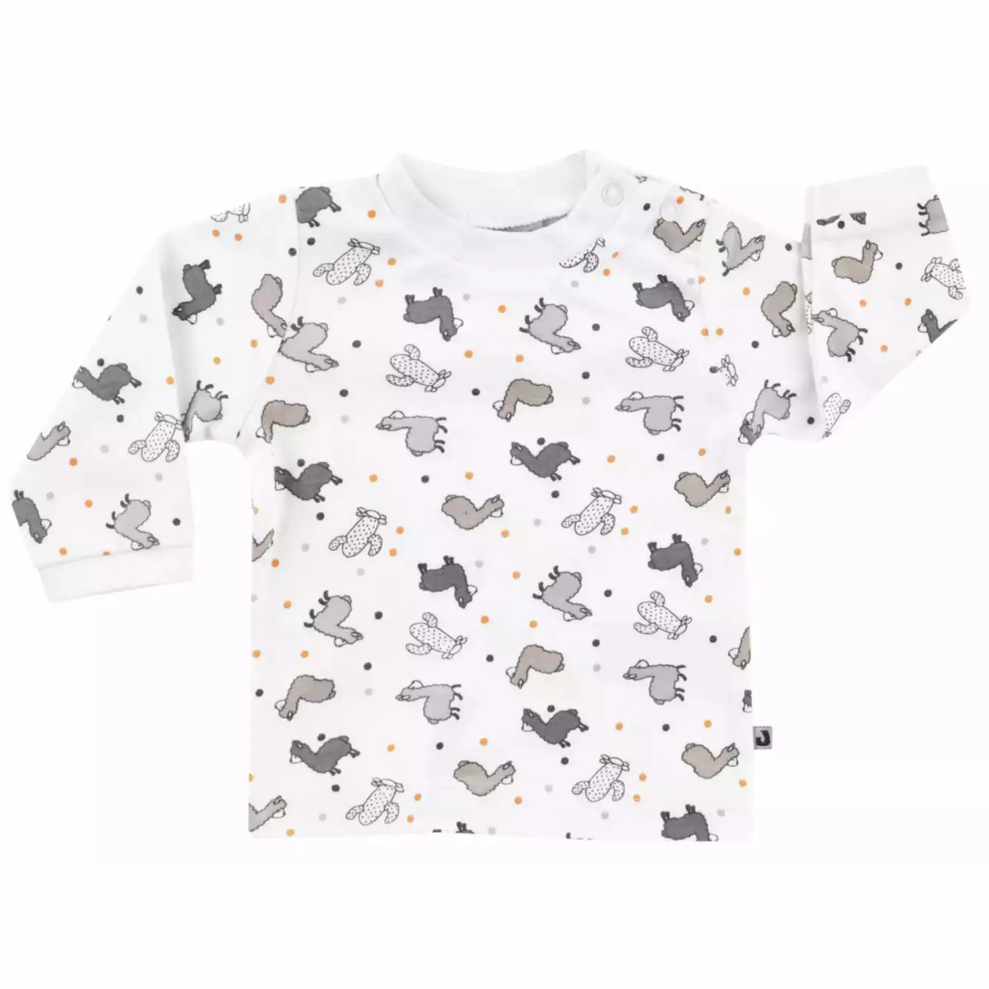 Langarmshirt Lama Bunt