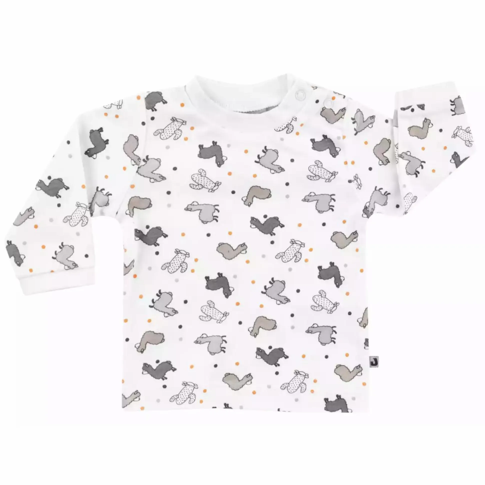 Langarmshirt Lama Bunt