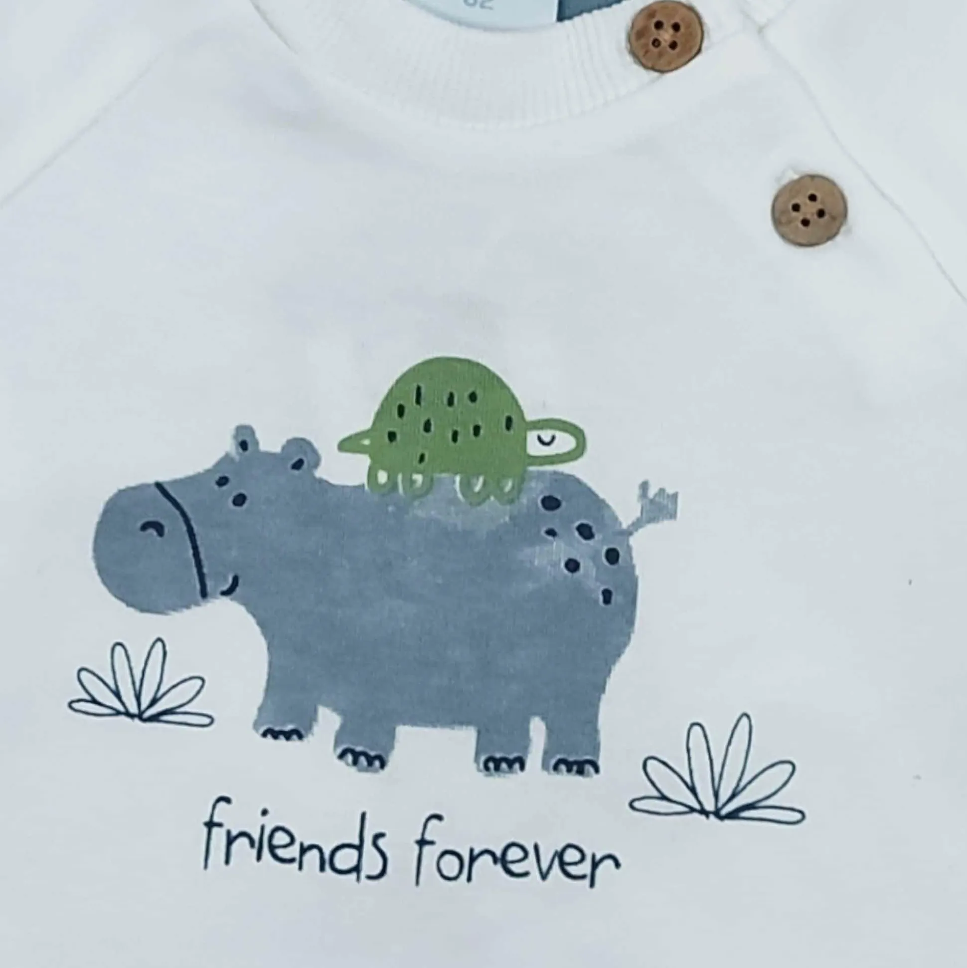 Langarmshirt Nilpferd