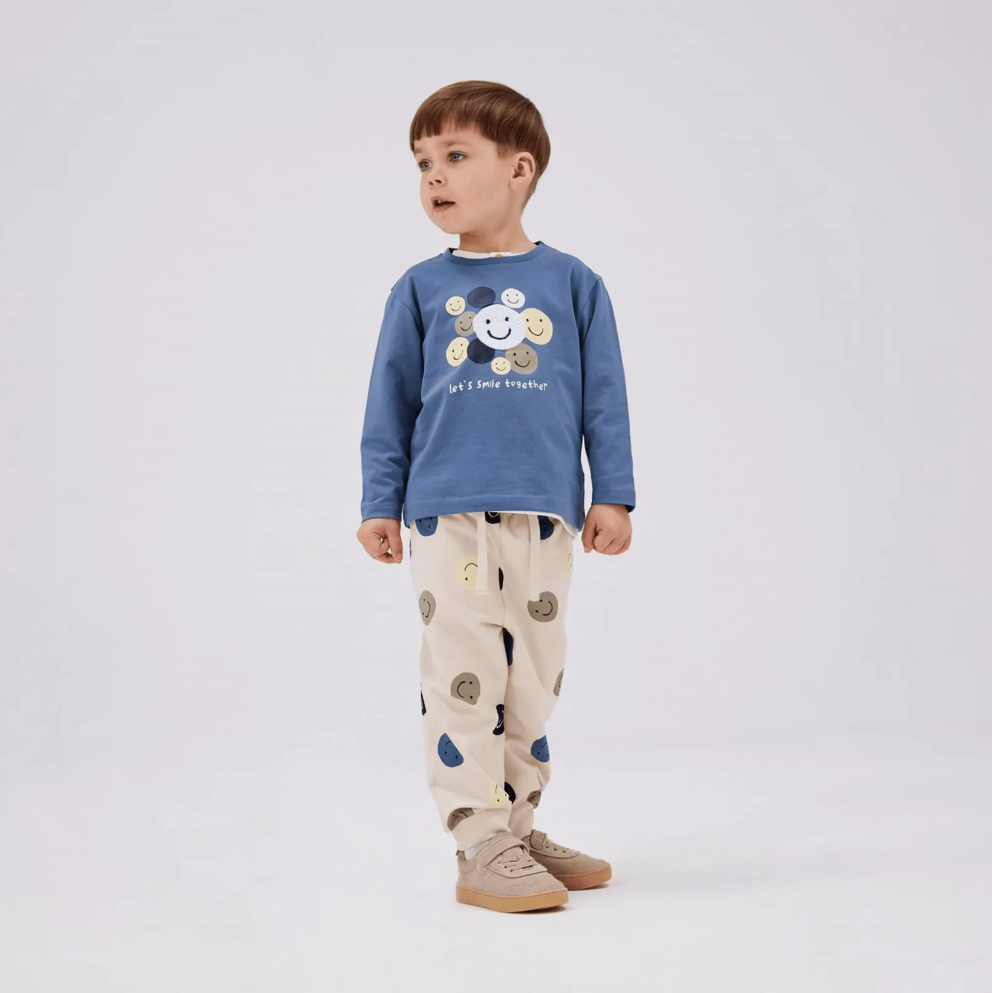 Langarmshirt Smileys