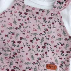 Latzhose und Shirt Winter Flower