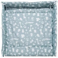 Laufgittereinlage Zootiere puderblau