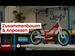 Laufrad Go1+ woom Red