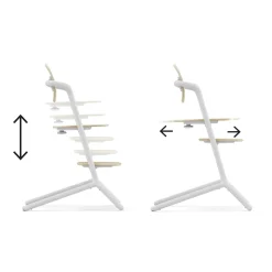 LEMO Hochstuhl Sand White