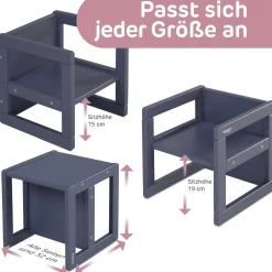 Littlefoot babycube Schiefergrau