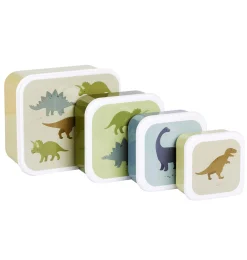 Lunchbox 4er-Set Dinosaurier