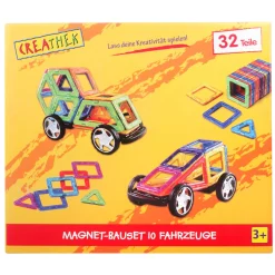Magnet-Bauset mit Rädern