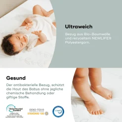 Matratze Cosy'Lite Antibakteriell 60 x 120 cm