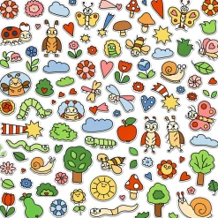 Mein bunter Krabbeltier-Bastelblock