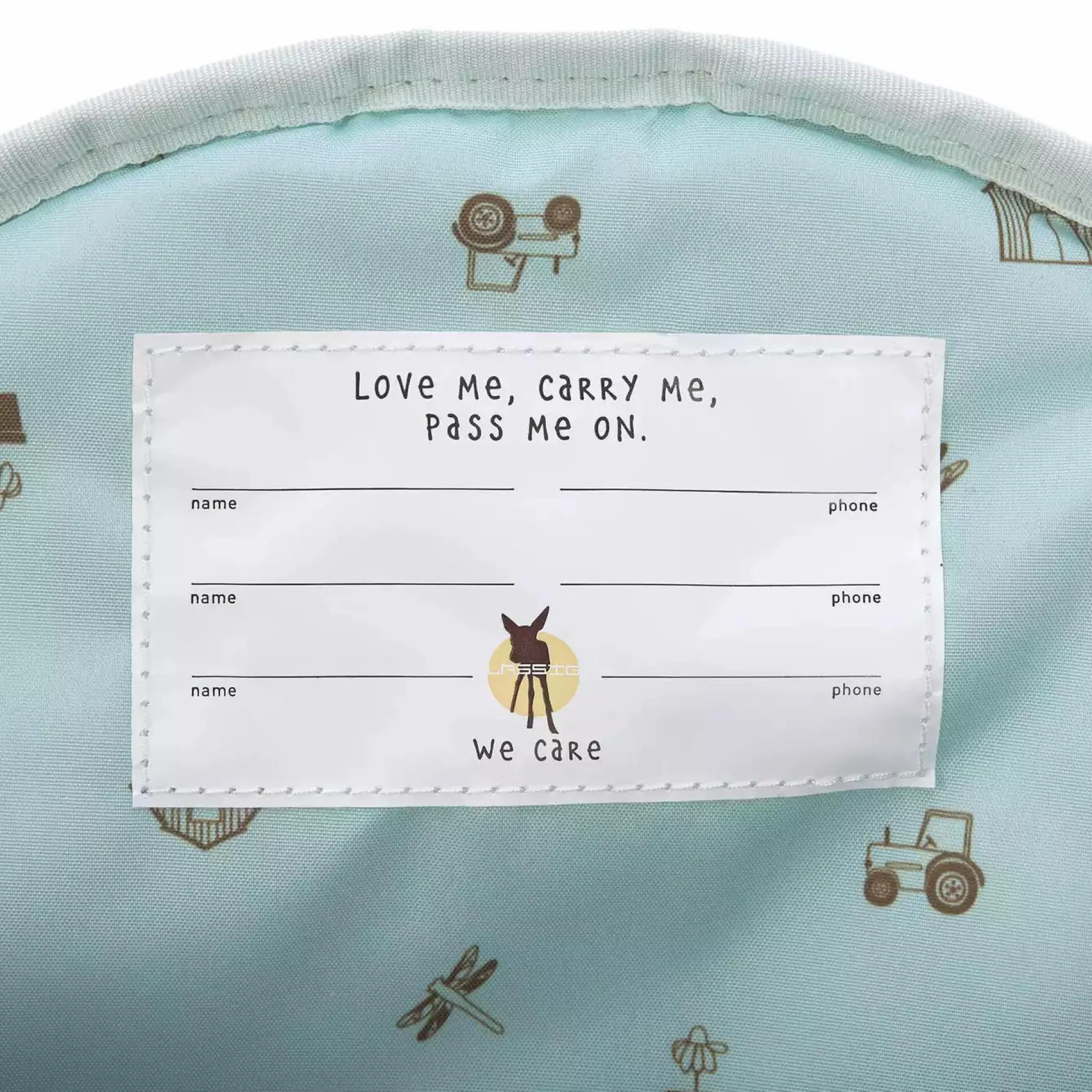 Mini Backpack Adventure Traktor Blue Denim