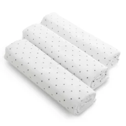 Moltontücher mit Punkten 80 x 80cm