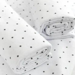 Moltontücher mit Punkten 80 x 80cm