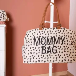 Mommy Bag Wickeltasche Canvas Leopard