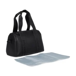 Mommy Club Wickeltasche Simili Leder Schwarz