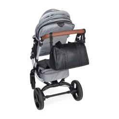 Mommy Club Wickeltasche Simili Leder Schwarz