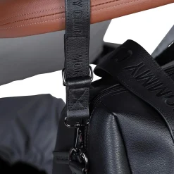 Mommy Club Wickeltasche Simili Leder Schwarz